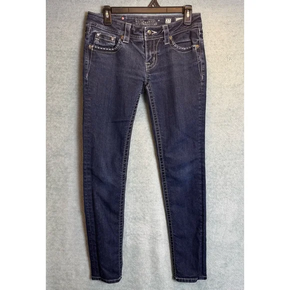 Women's Miss Me Skinny Jeans Size 27 Blue - Picture 1 of 8